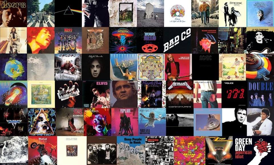 Vinyl record collection